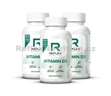 Vitamin D3 100 kapslí 2 + 1 ZDARMA